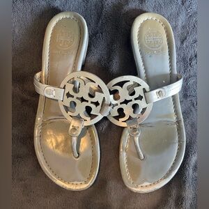 Tory Burch Silver Sandals
